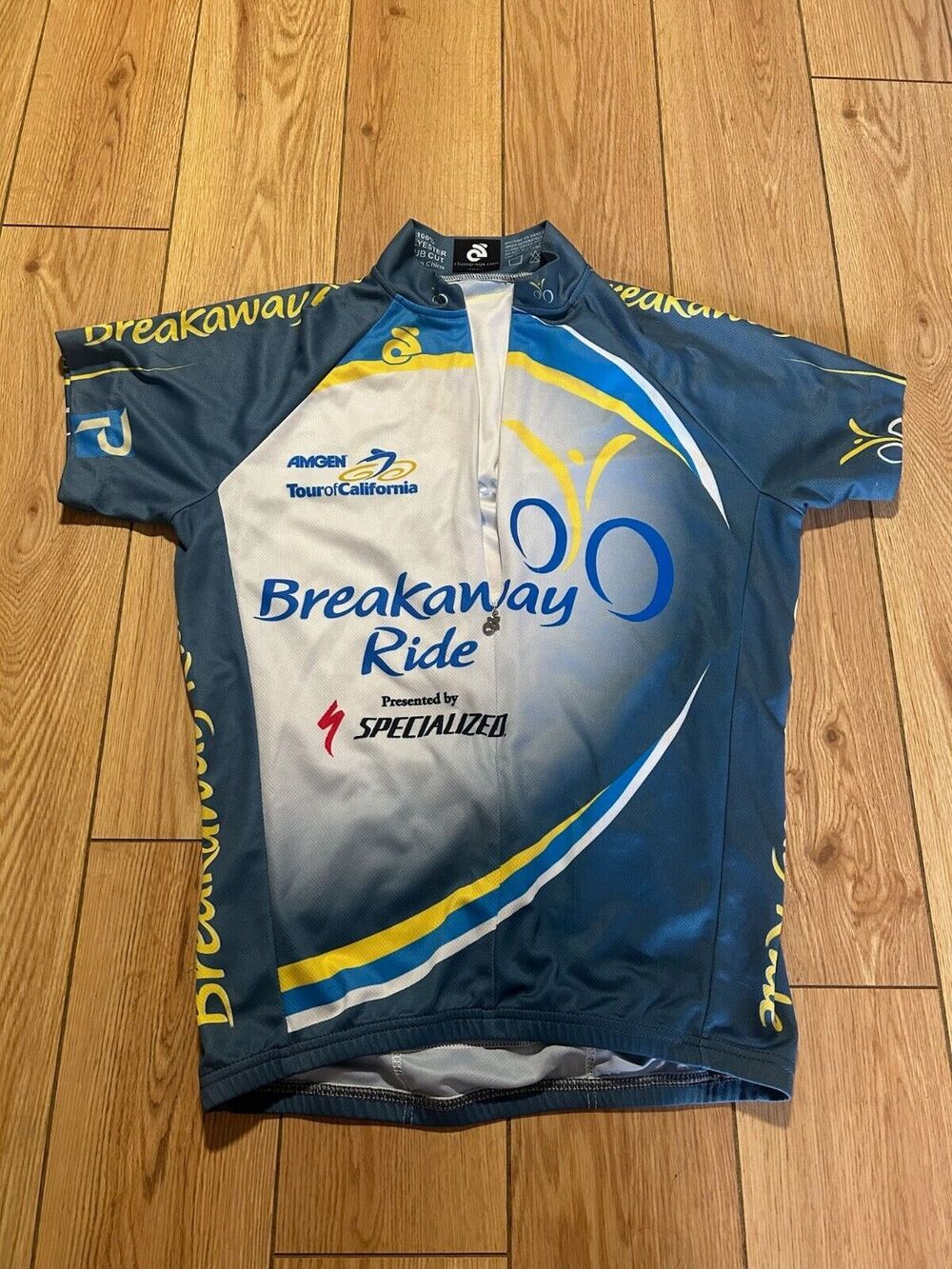 Specialized Amgen CYCLING JERSEY Men's Small BREAKAWAY FROM CANCER Short Sleeve